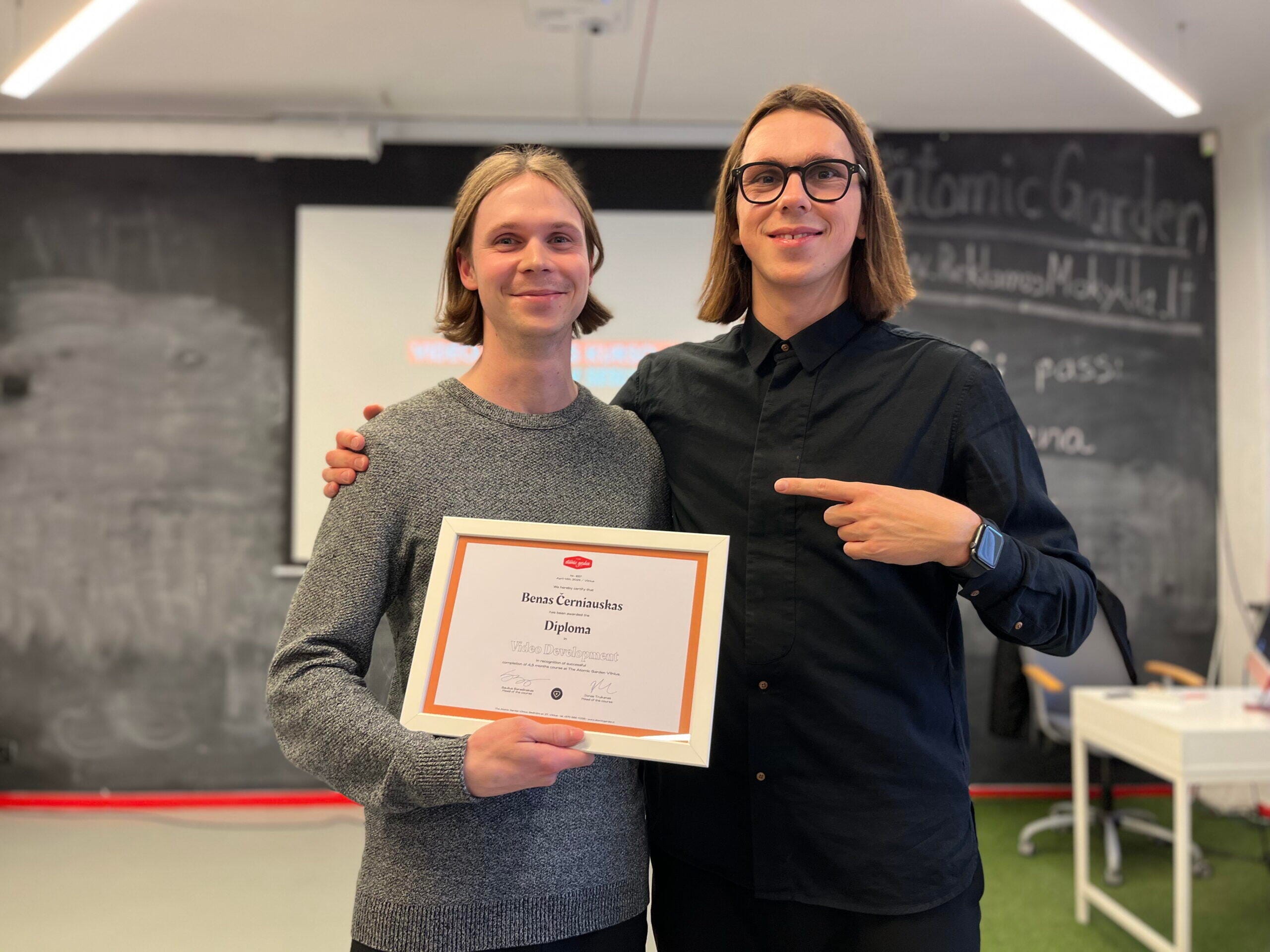 Filmspace atstovas po renginio filmavimo