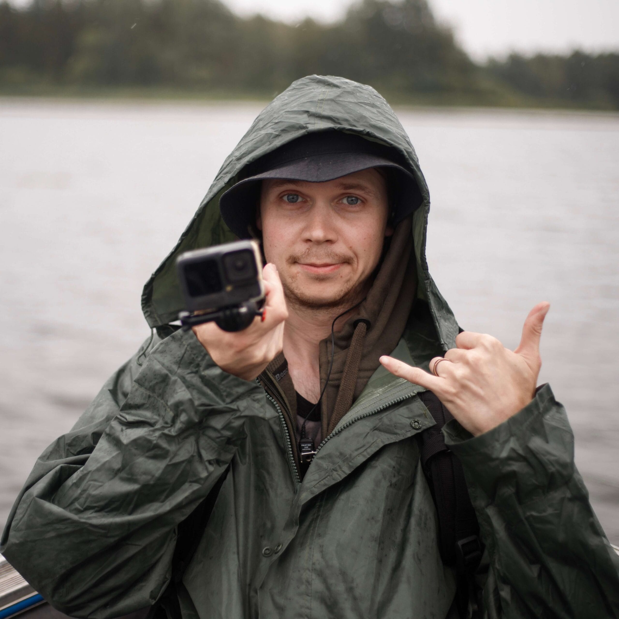 Filmavimo proceso akimirka